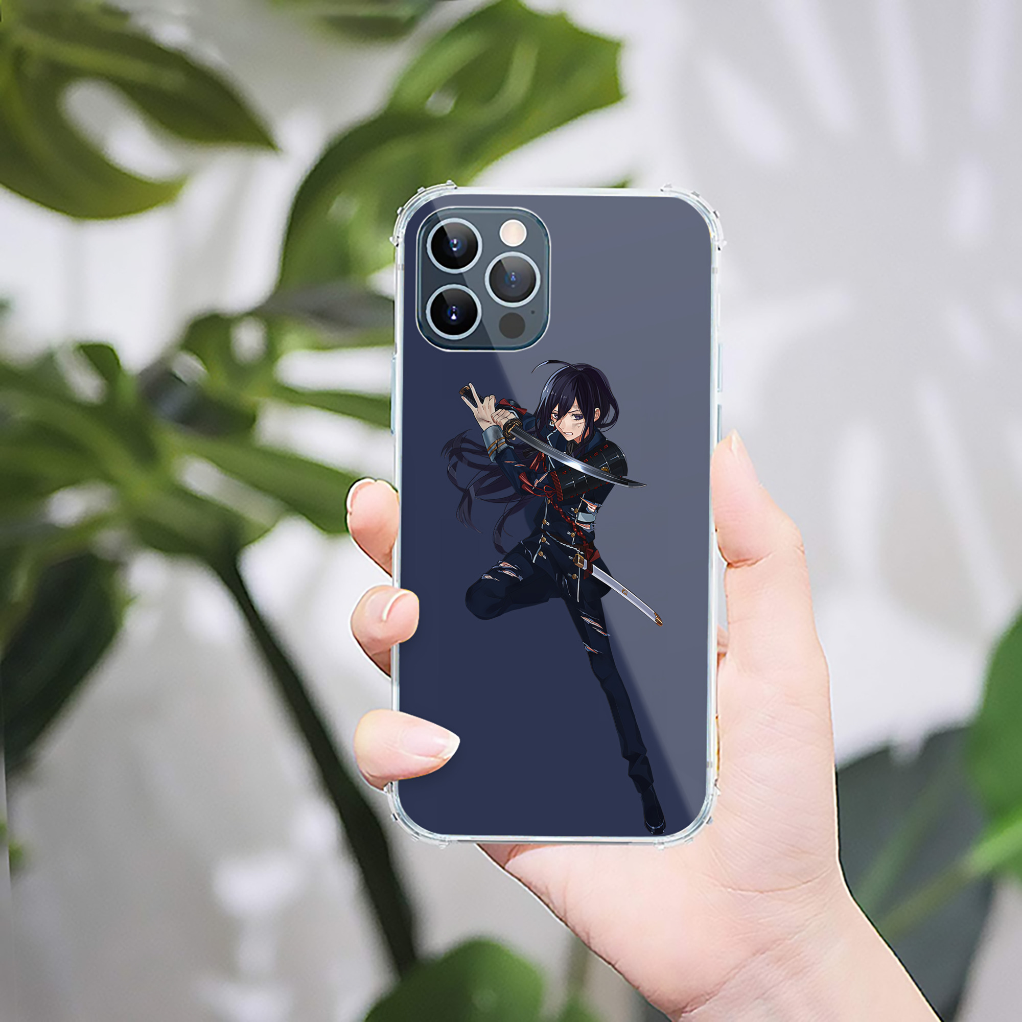 （画像用） 刀剣乱舞 Touken Ranbu 【iPhone 12シリーズ対応】透明スマホケース（クリアソフトケース）